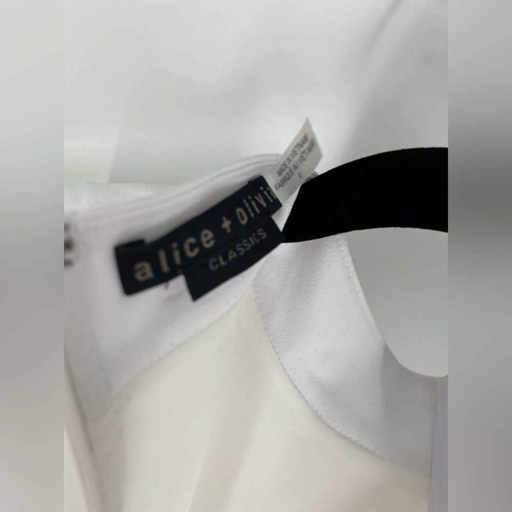 Alice + Olivia White Sleeveless Mini Dress - Picture 4 of 15